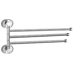 Тримач для рушника поворотний потрійний Frap F1913 1/40 Хром