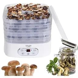 Сушарка для грибів трав і снеків дегідратор Adler AD 6658