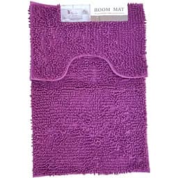 Набор ковриков для ванной Vezzer 60х90 и 50х40 см темно-сиреневый (VZ2038DLilac)