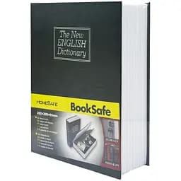 Сейф-книга з ключем для зберігання KBS-803(Black) велика, 26,5х20х6,5 см