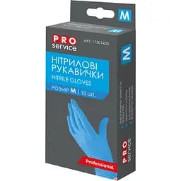 Рукавички нітрилові Pro Service, розмір M, 10 шт.