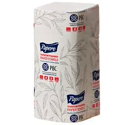 Рушники паперові Papero Z складення 2 шарові 225 мм х 220 мм 200 аркушів