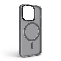 Чехол для Apple iPhone 13 Pro, Uniq MagCase, серый, противоударный, панель-накладка с MagSafe, ударопрочный TPU+PC, с магнитом MagSafe, поддержка полноценной беспроводной зарядки, ArmorStandart (ARM75283) - мініатюра 2
