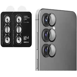 Захисне скло DK для Samsung Galaxy S25 S931 на камеру Lens Metal Ring Eagle Eye 020522 black 2 шт.