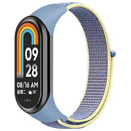 Ремінець Nylon New для Xiaomi Mi Band 8/9/10 Azure / Yellow