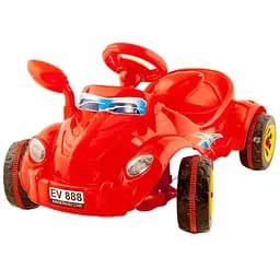 Машина-каталка педальна Блискавка червона