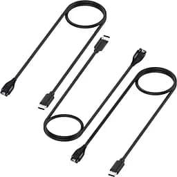 Зарядний пристрій DK CDK для Garmin Forerunner 570 42mm кабель (1m) Type-C 3 шт. (021082) (black)