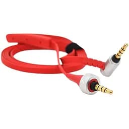 Аудіокабель Voltronic AUX Mini-Jack 3.5 CCA Stereo Jack плоский Red 1m