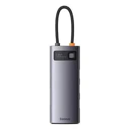 Хаб - док-станція Baseus Metal Gleam Series 6-in-1 Type-C Hub WKWG030213 - мініатюра 3