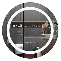 Дзеркало Mixxus Plain MC02-80-CASE (LED Touch, годинник, антизапотівання, димер, регулювання яскравості) MI7158