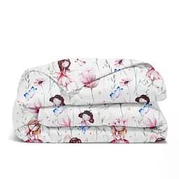 Дитяча постільна білизна в ліжечко FAIRIES CS8, рожевий (FairiesFlowersRose_34Bubble_140) - мініатюра 3