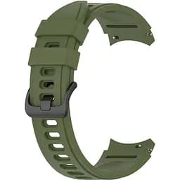 Ремінець для Samsung Galaxy Watch 5 44mm - зелений ширина кріплення 20мм силікон Watchbands RiccoOne (W25-0WB91937766)