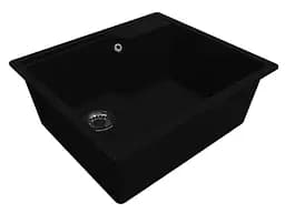 Кухонна мийка Miraggio Lisa 497x557 black 0002249, Чорний - мініатюра 2
