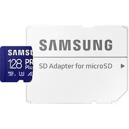 Карта пам'яті Samsung microSDXC PRO Plus 128GB Class 10 UHS-I U3 V30 A2 + SD Adapter (MB-MD128SA) [112859] - мініатюра 3