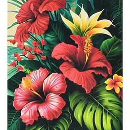 Алмазная мозаика Тропическая гармония SK88294 40х50 см