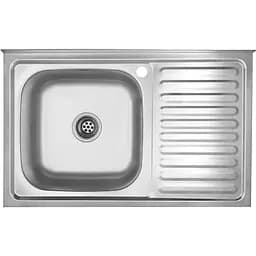 Кухонная мойка Kroner KRP Satin - 5080L (0,8 мм) (CV022820)