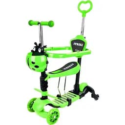 Самокат iTrike JR 3-101-GR 5 в 1 зеленый
