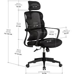 Крісло Mealux Easy Black (HF-L15 F/B) - мініатюра 2