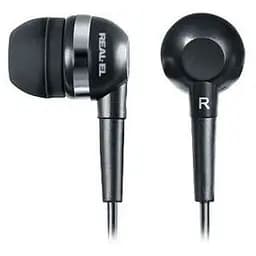 Наушники Real-El Z-1400 черный Mini jack 3.5 мм вакуумные кабель 1.2 м (Z-1400)