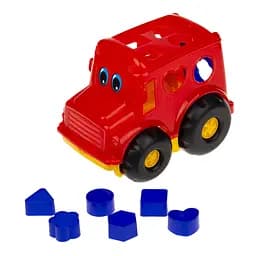 Сортер-автобус "Бусик" №1 Colorplast 0244 Красный