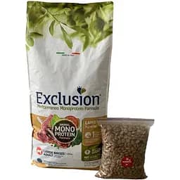 Корм Exclusion Adult Lamb Large Breed для дорослих собак великих порід з ягням 1кг (на вагу)