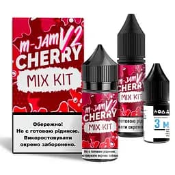 Набор компонентов для самозамеса солевой заправки Flavorlab M-Jam V2 30 мл Cherry Вишня, 0-65 мг (17944)