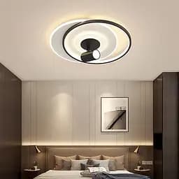 Стельова дизайнерська люстра LED Line.F MJ 50-500 BK+WT