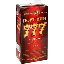 Вино Порт Вин 777 червоне напівсолодке 1 л - мініатюра 3