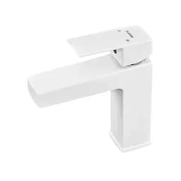 Змішувач для умивальника Plamix Kubus-001 SET white PM0671 Білий