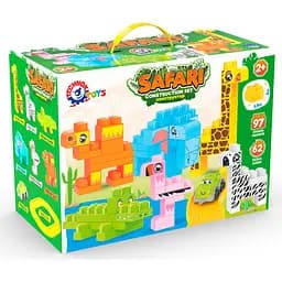 Детский конструктор "Сафари" 9383TXK 97 элементов и 62 наклейки