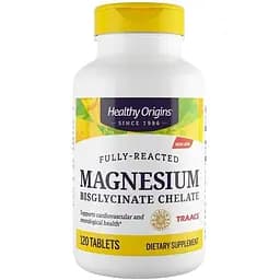 Хелат бісгліцинату магнію Healthy Origins Magnesium Bisglycinate Chelate, 120 таблеток