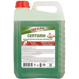 Средство дензинфицирующее для рук San Clean Септолин, 5 л