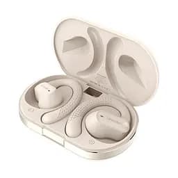 Бездротові спортивні bluetooth навушники Langsdom TS05 Open-Ear з спрямованим звуком і мікрофоном Бежевий