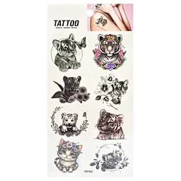 Тимчасове татуювання Грийливі тигренята Tattoo 1020-HM1602