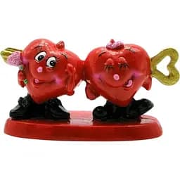 Фигурка "2 сердечка со стрелой" 4,5х8,5х3 см (w845255)