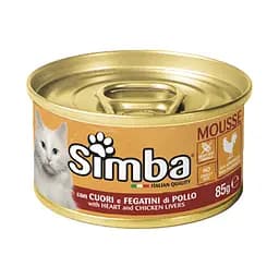 Вологий корм для котів Simba Cat Wet, курячі серця та лівер, 85 г (70009461) - мініатюра 2