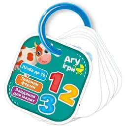 Картки на кільці Vladi Toys Лічба, Ферма, укр. мова (VT2000-04)