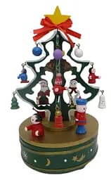 Елка с игрушками - музыкальная, деревянная, 20*11 см ZT-1-792