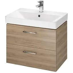 Тумба з умивальником Cersanit Lara Mille Slim 60 горіх S801-360