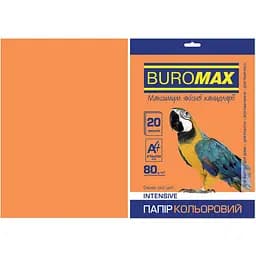 Бумага цветная Buromax Intensiv А4 20 листов оранжевая (BM.2721320-11)
