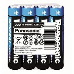 Батарейка PANASONIC AAA R03 General Purpose (5410853060420)
