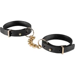 Наручники из экокожи Bijoux Indiscrets Maze - Thin Handcuffs Black