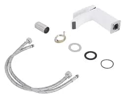 Змішувач для раковини Qtap Swan Cascada, Chrome/White (k35) QTSWA270CRW45568 - мініатюра 3