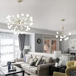 Заворожуюча люстра на 63 лампи з пелюстками | Арт. H 686/63 GD | Line F