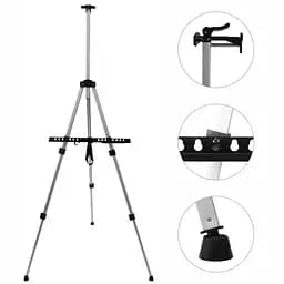 Мольберт-тренога D. K.Art & Craft алюминиевый 125 см высота полотна до 83 см (15301)