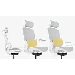 Крісло Mealux S202 Air Grey (HF-S202 M/G) - мініатюра 4