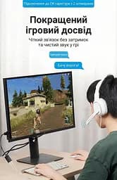Звукова карта Vention USB AUX jack, 2*TRRS (Mic + Ear) 1м чорна (CDYBF) - мініатюра 8