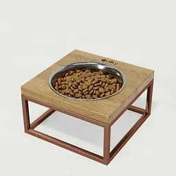 Hollky Base Solo M — миска на подставке для кошек и средних собак (1 × 0,8 л)