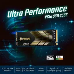 Накопичувач SSD Transcend m.2 NVMe 1TB PCIe 4.0x4 3D NAND (TS1TMTE255S) - мініатюра 7
