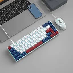 Ігрова механічна дротова клавіатура MageGee MK-Box / 60% /68 клавіш / Red Switch / Blue - мініатюра 4